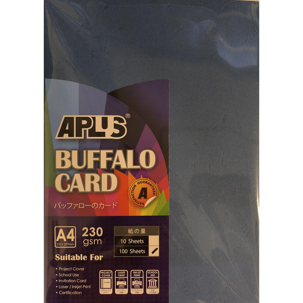 APLUS A4 230GM BUFFALO CARD 100'S - D.BLUE
