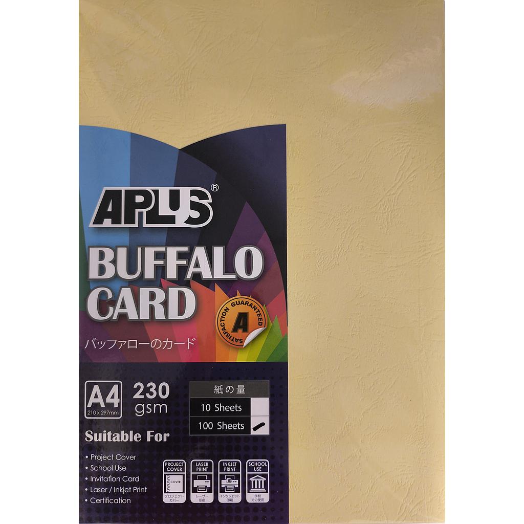 APLUS A4 230GM BUFFALO CARD 100'S - CREAM