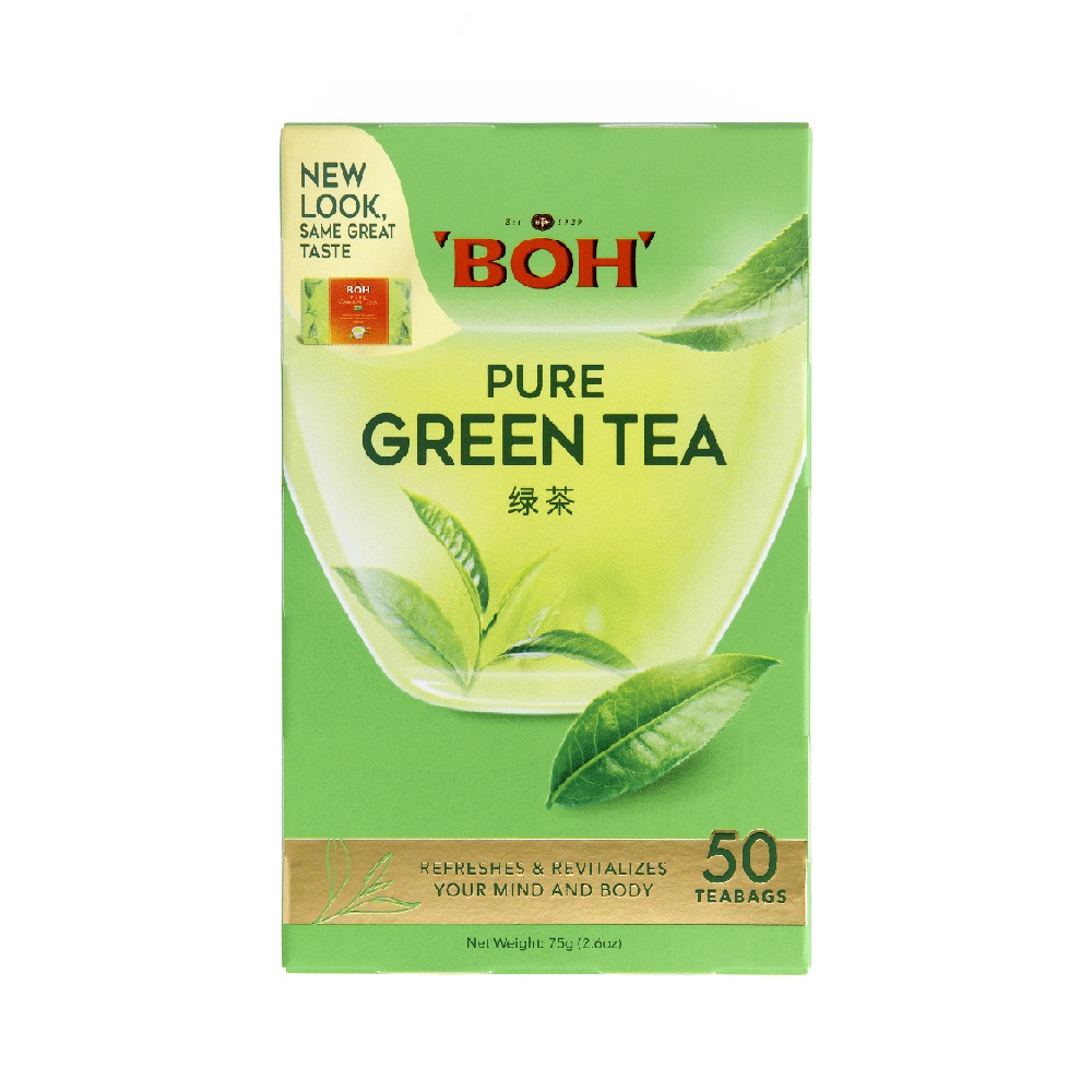 BOH TEA BAG GREEN TEA - 50BAGS