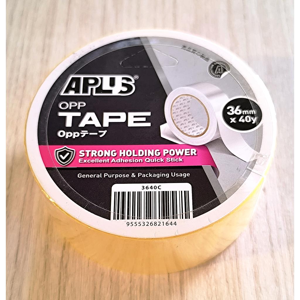 APLUS OPP TAPE CLEAR - 36MM X 40Y