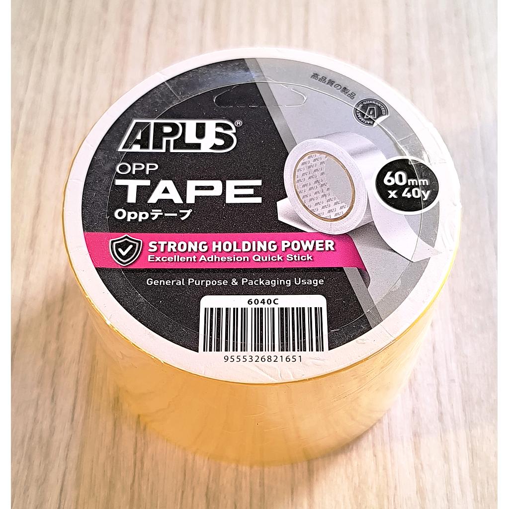 APLUS OPP TAPE CLEAR - 60MM X 40Y