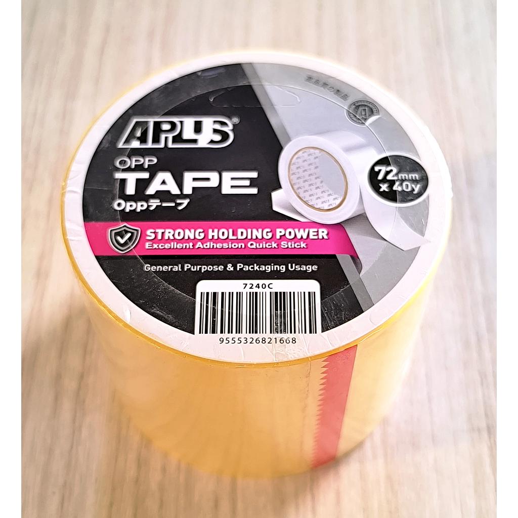 APLUS OPP TAPE CLEAR - 72MM X 40Y