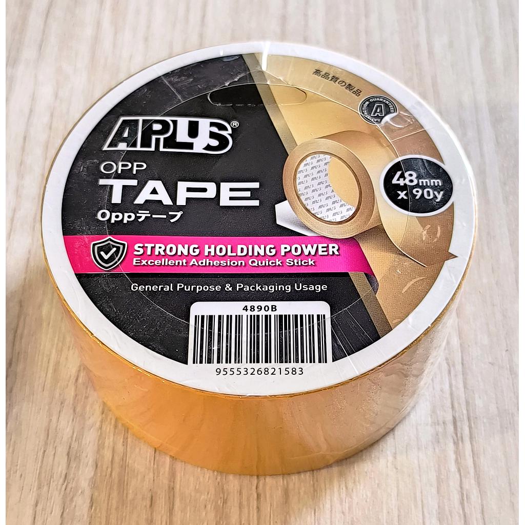 APLUS OPP TAPE BROWN - 48MM X 90Y