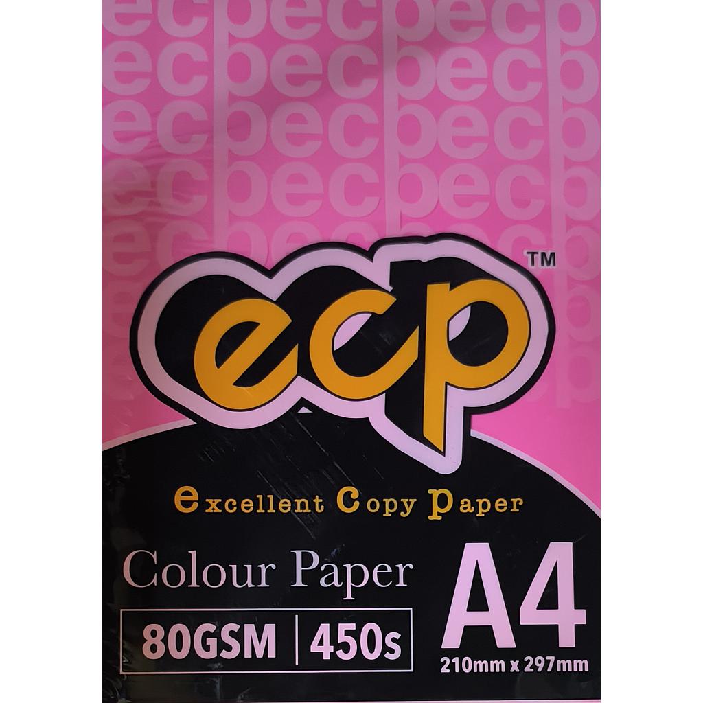 EXCELLENT CS350 A4 80GM COLOUR PAPER 450'S - C/RED #