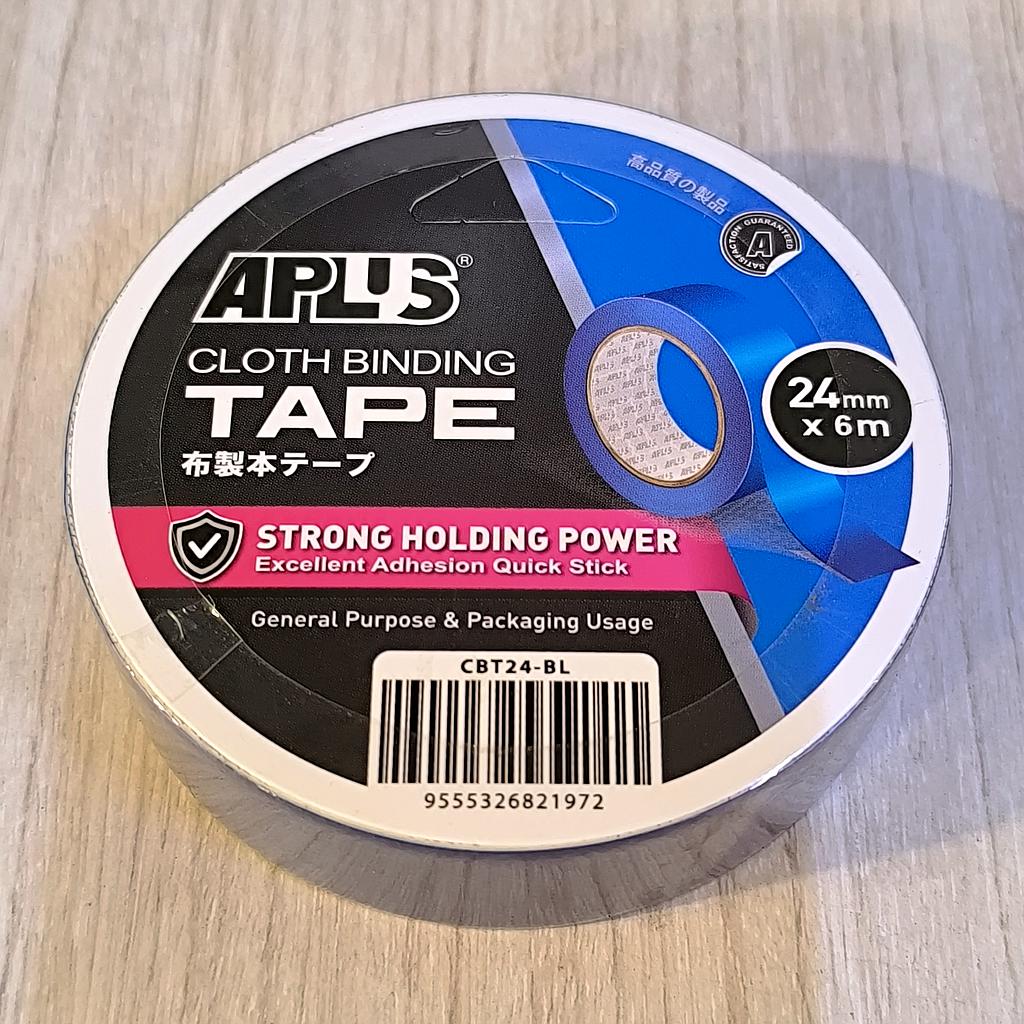 APLUS CLOTH BINDING TAPE - 24MM X 6M (BLUE)