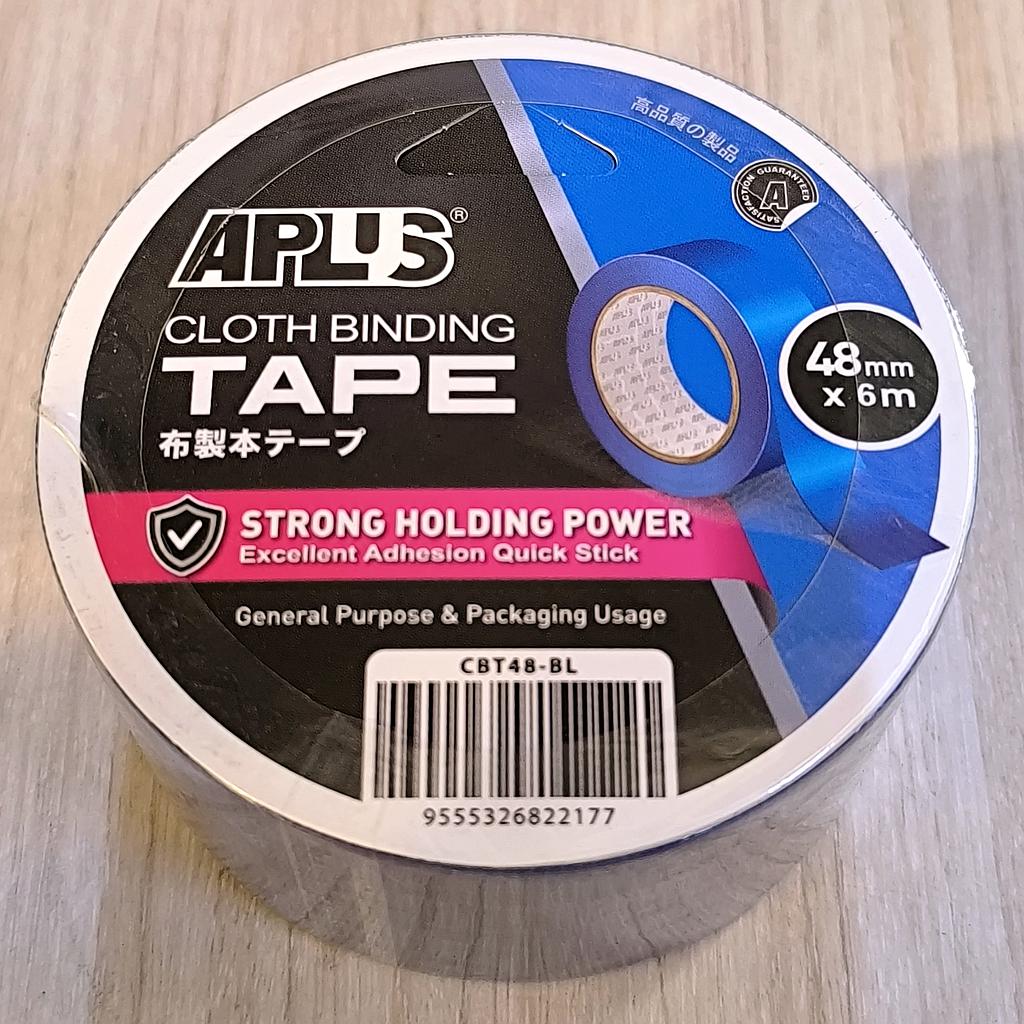 APLUS CLOTH BINDING TAPE - 48MM X 6M (BLUE)
