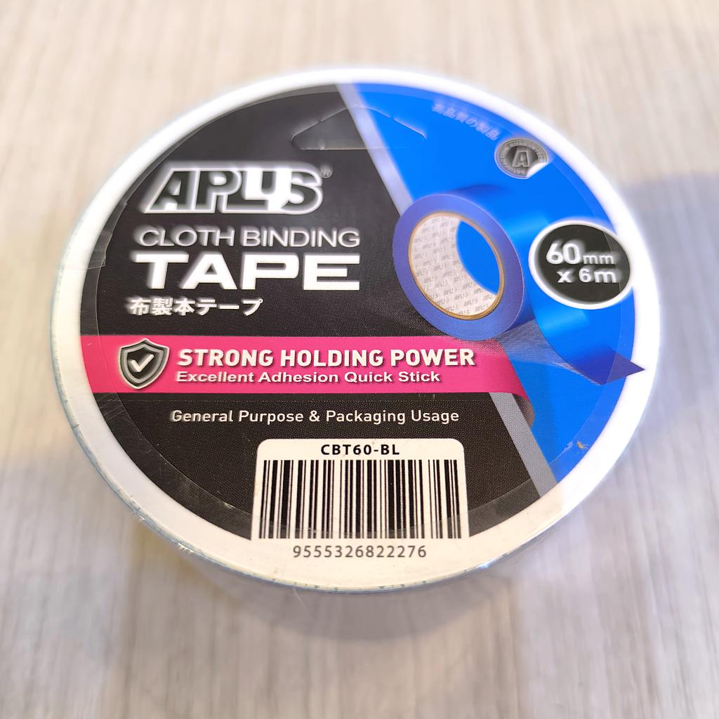 APLUS CLOTH BINDING TAPE - 60MM X 6M (BLUE)