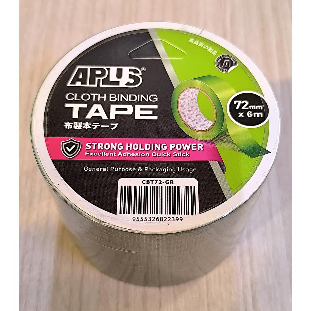 APLUS CLOTH BINDING TAPE - 72MM X 6M (GREEN)