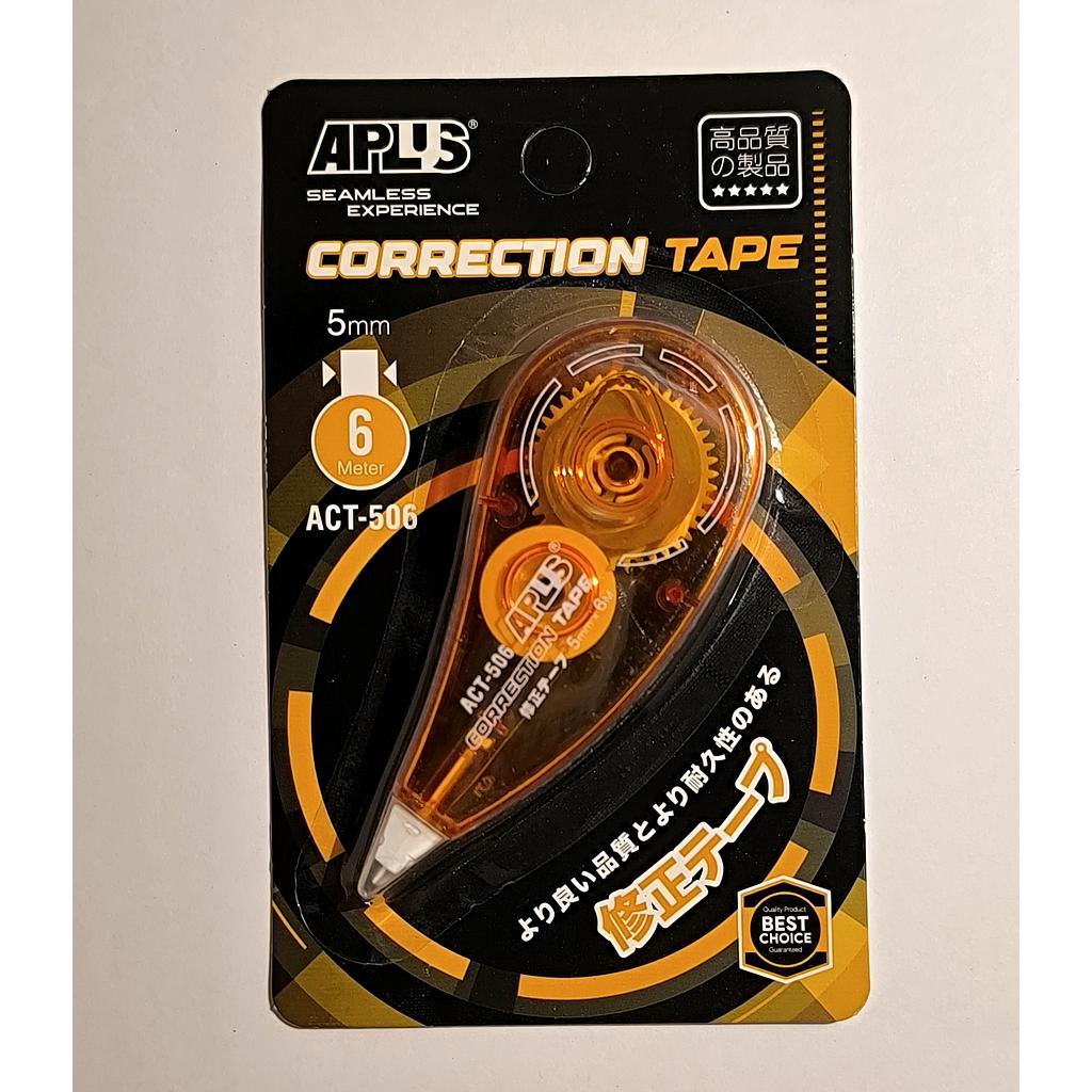 APLUS ACT-506 CORRECTION TAPE - 5MM X 6M