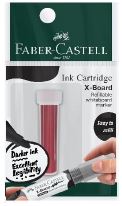 F/CASTELL 254080 WB MARKER X-BOARD REFILL PB-RED