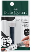F/CASTELL 254082 WB MARKER X-BOARD REFILL PB-BLACK