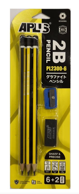 APLUS PL2300-6 2B PENCIL 6+2'S