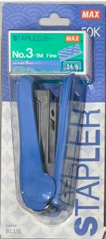 MAX HD-50K STAPLER - BLUE + STAPLES NO.3-1M