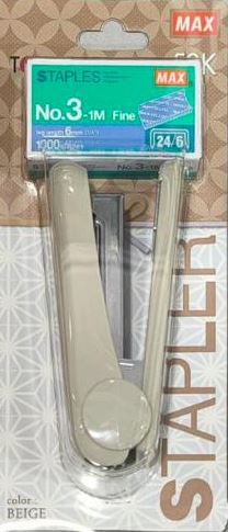 MAX HD-50K STAPLER - BEIGE + STAPLES NO.3-1M