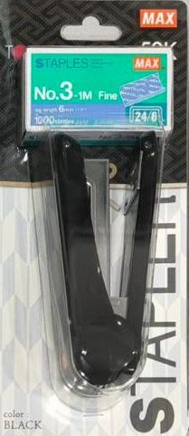 MAX HD-50K STAPLER - BLACK + STAPLES NO.3-1M