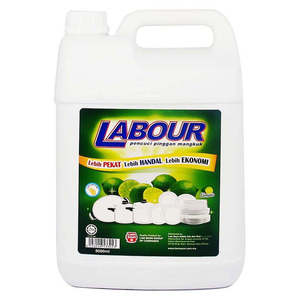 LABOUR 4.7L DISH WASH LIQUID (LIME)